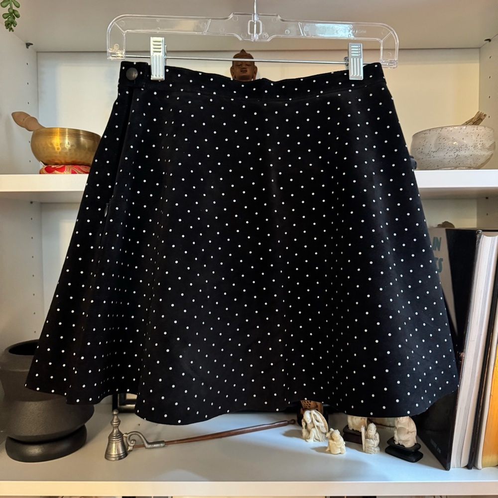 American Apparel original coveted black suede polka dot leather skirt (4 colors)